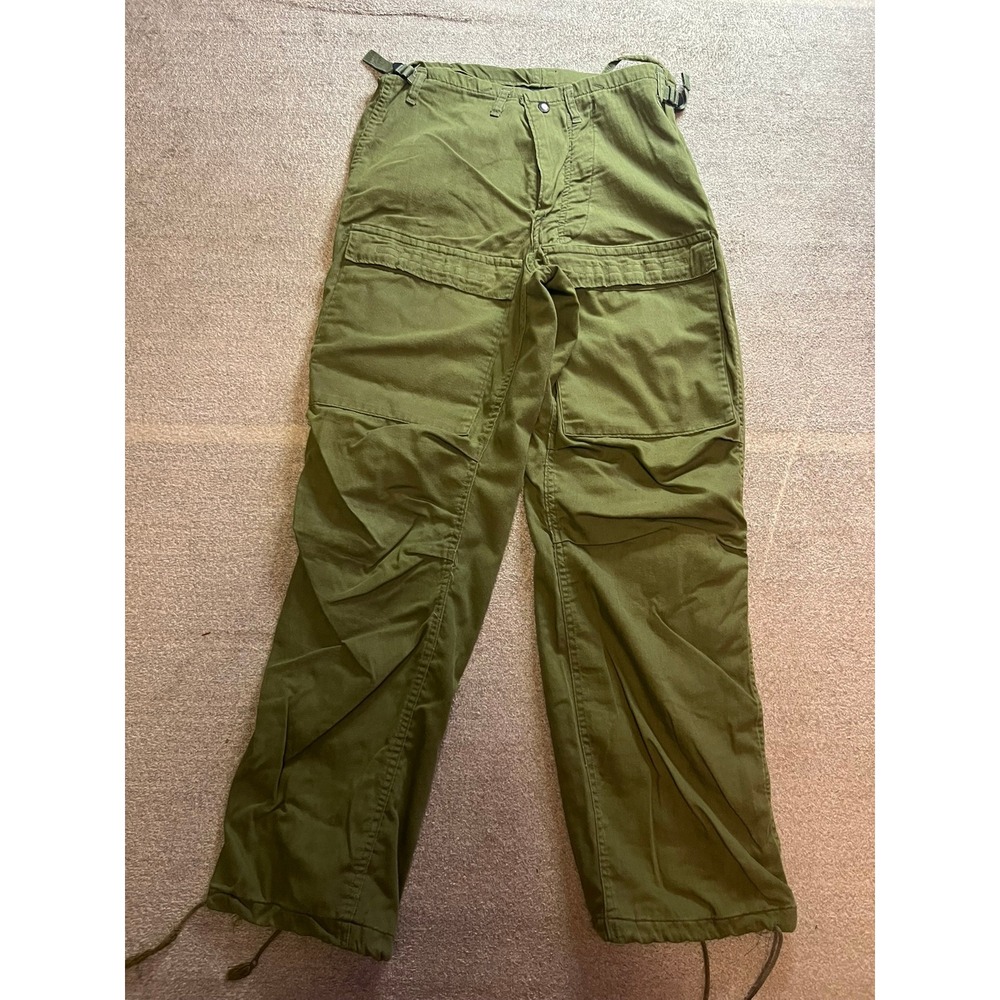 Vintage Winfield Mfg Co Military Chemical Protective Suit Trousers XS Green